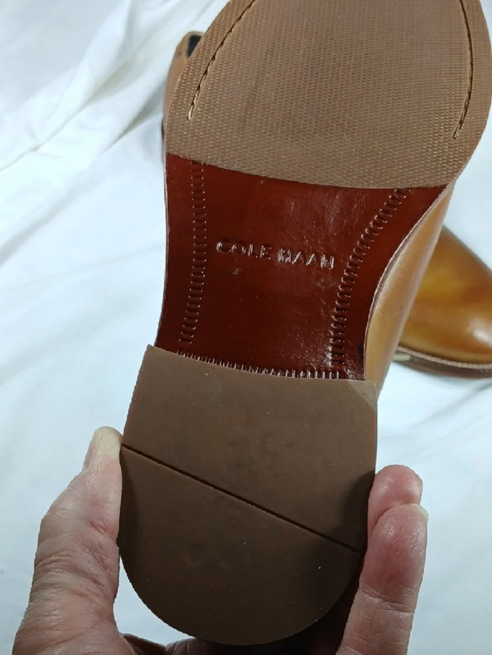 Cole Haan Men's Classic Brown Leather Derby Shoes